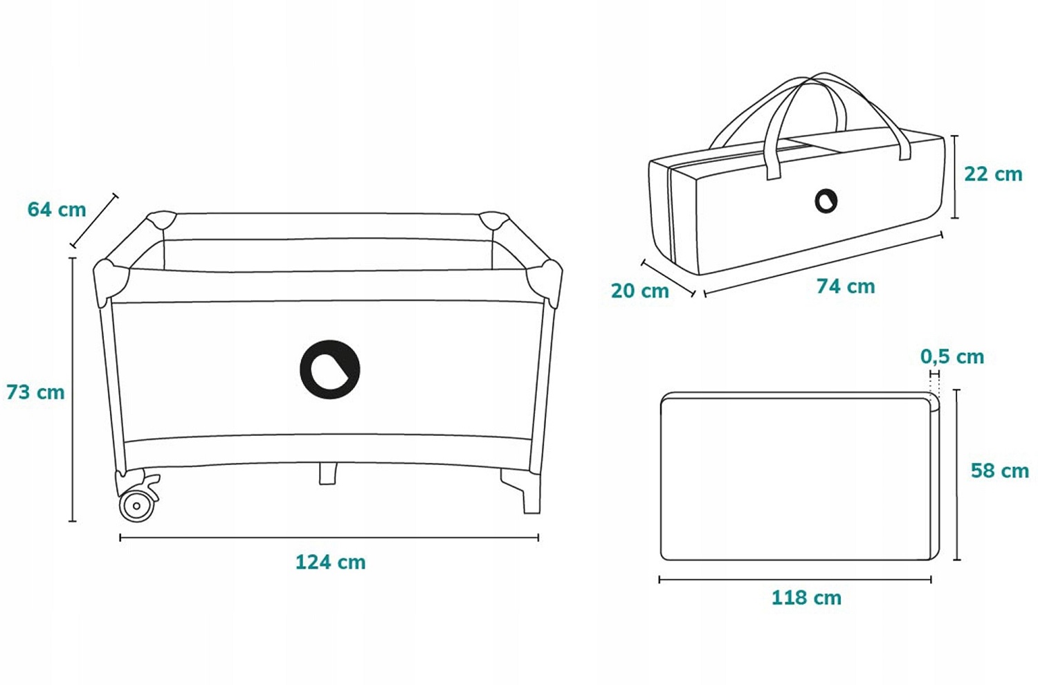 Манеж кровать Lionelo Stefi Yellow lemon LLOZSTEFYELNXXXXXXXX - фото 4