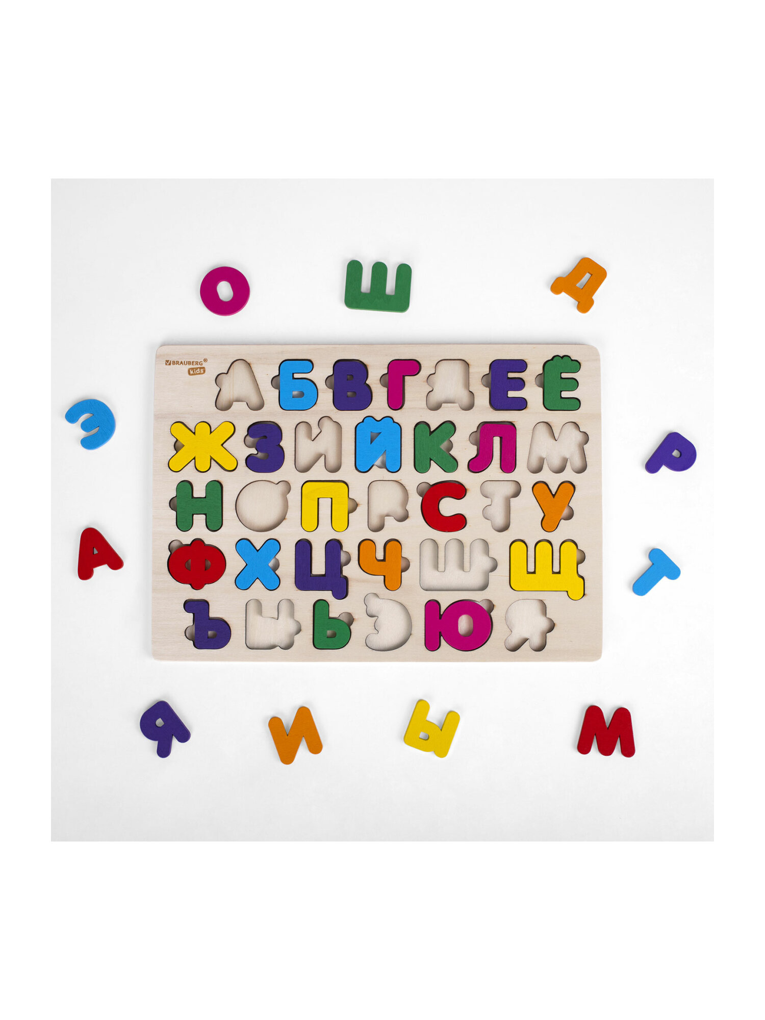 Игрушка Brauberg рамка-вкладыш алфавит - фото 10