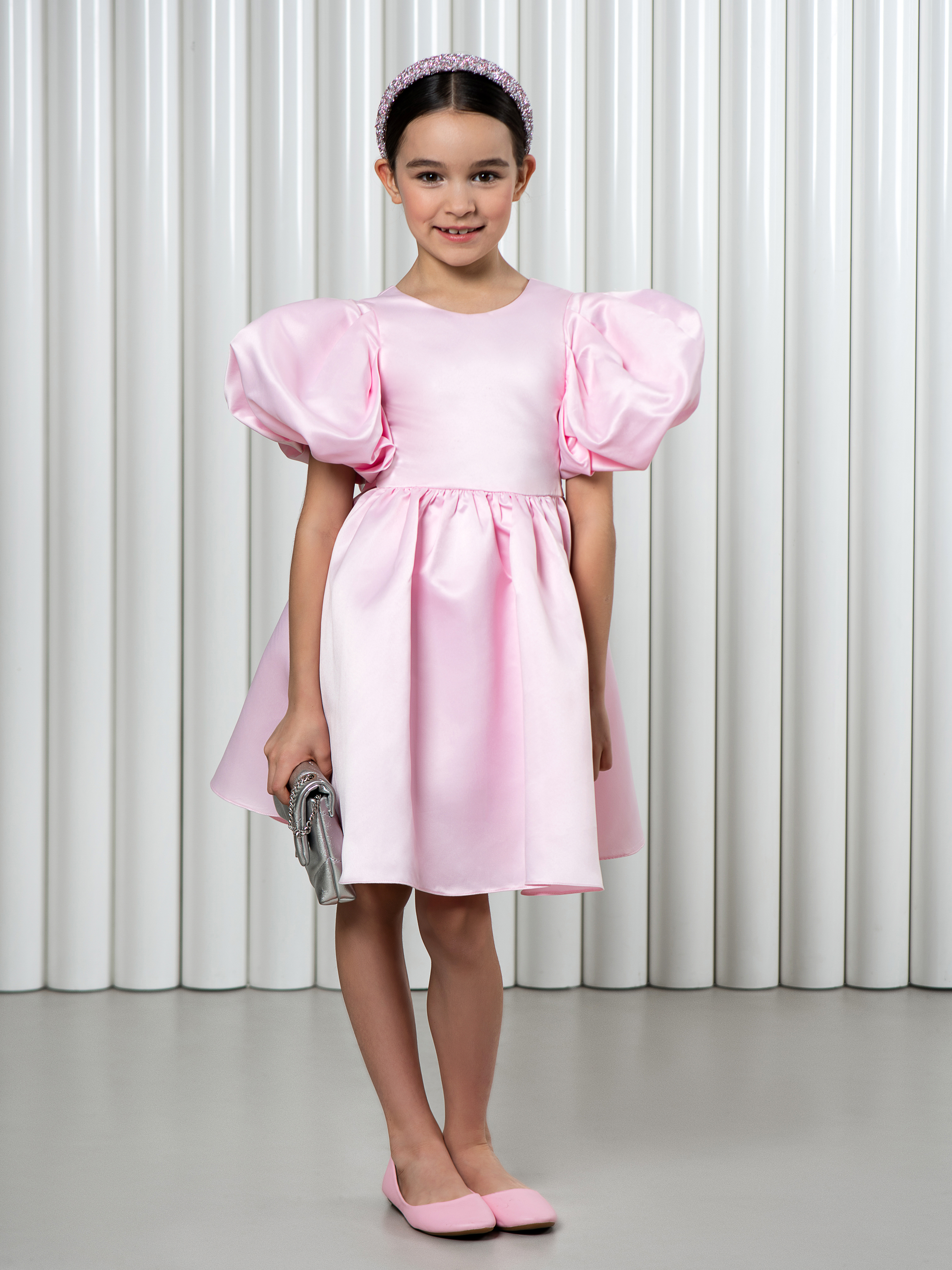 Платье LisaWeta D-144 светло-розовый - фото 3