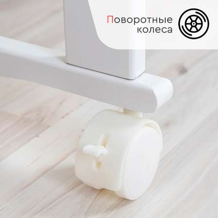 Детская кроватка Tomix прямоугольная, без маятника (белый)