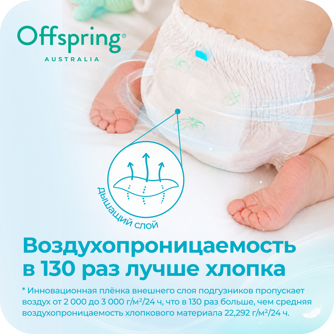 Трусики Offspring ультратонкие M (6-11 кг) 44 шт. - фото 3