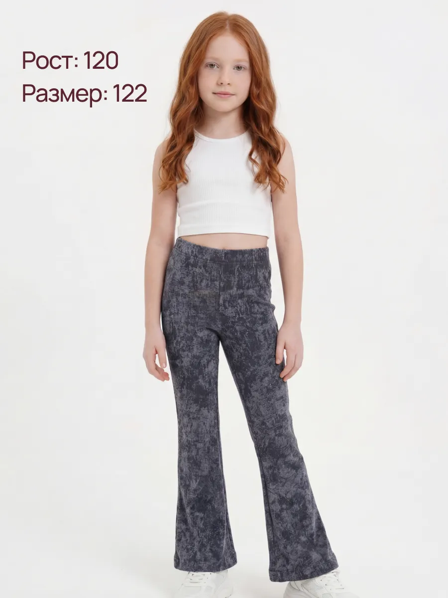 Леггинсы 2 шт Супер Пупс 2пр/леггинсы/клеш/варенка/черный/графит - фото 6