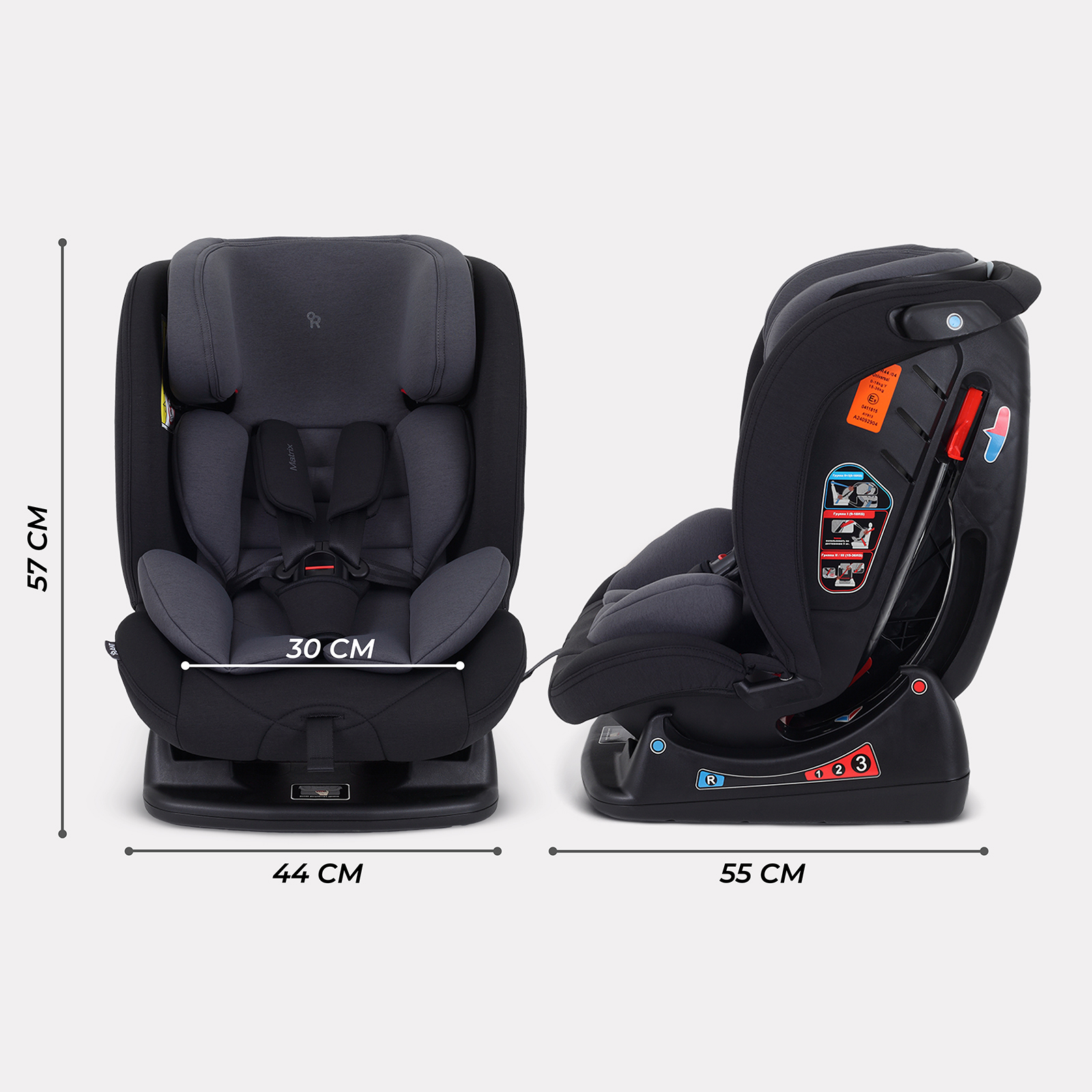 Автокресло Rant AY913 Matrix 0+/1/2/3 (0-36 кг) серый - фото 2