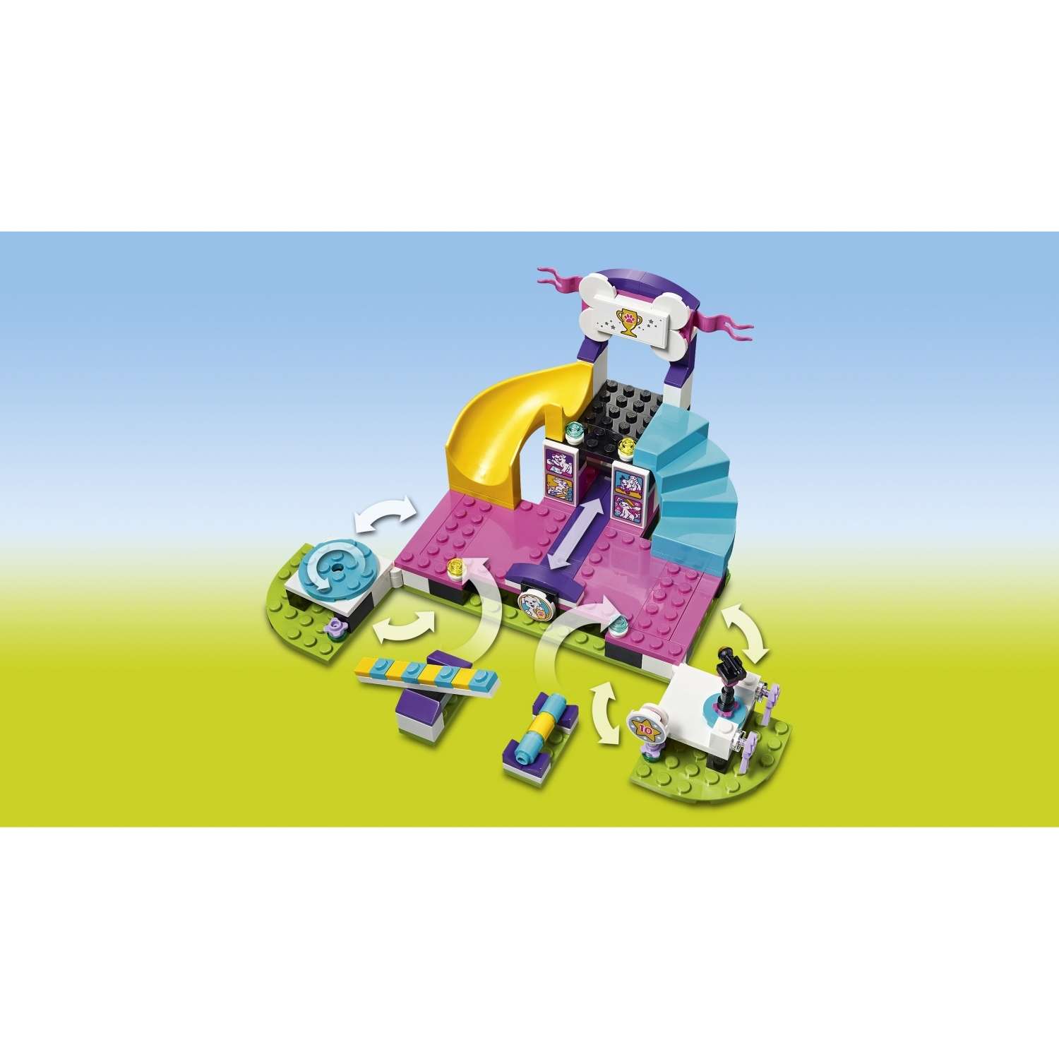 Конструктор LEGO Friends Выставка щенков: Чемпионат блочный - фото 7