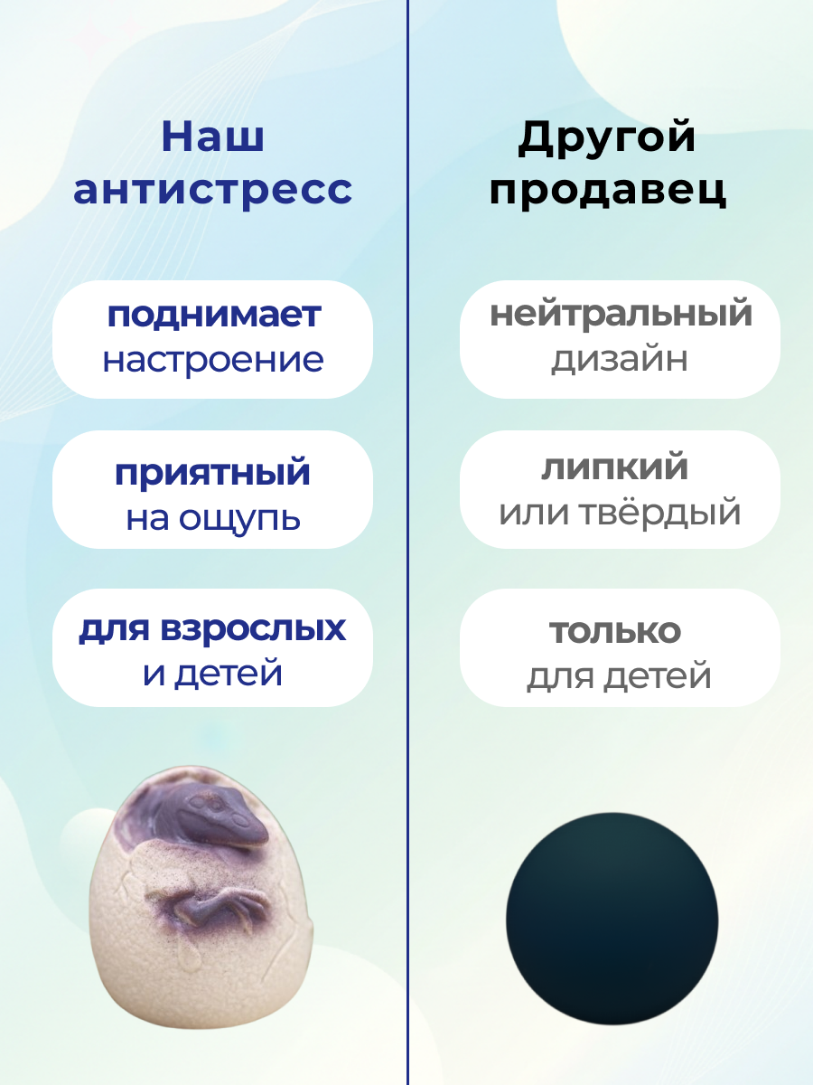 Игрушка-антистресс iLikeGift сквиш Динозавр в яйце фиолетовый - фото 7