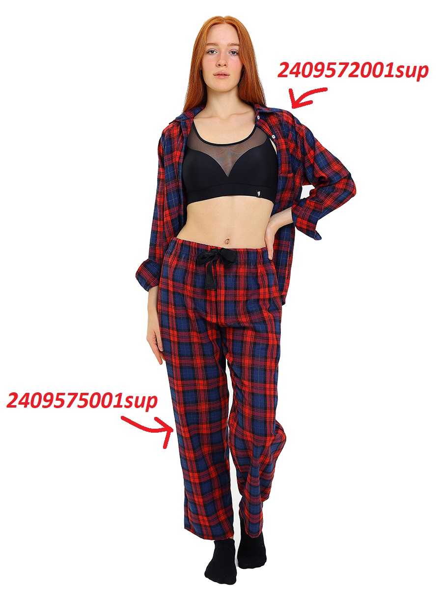 Брюки АЙАС 116-01-23/красный - фото 2