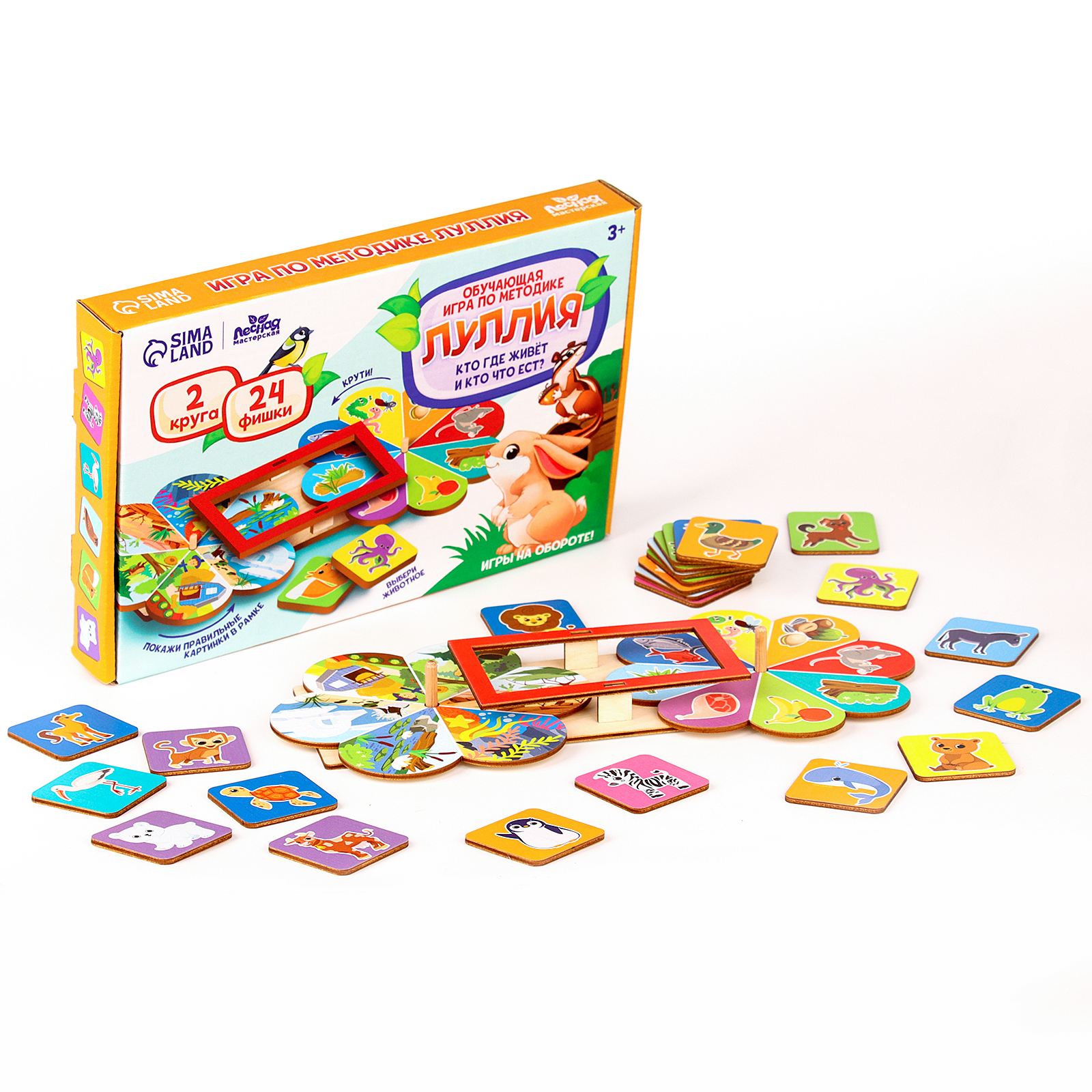 Настольная игра Лесная мастерская Кто где живёт и кто что ест - фото 2