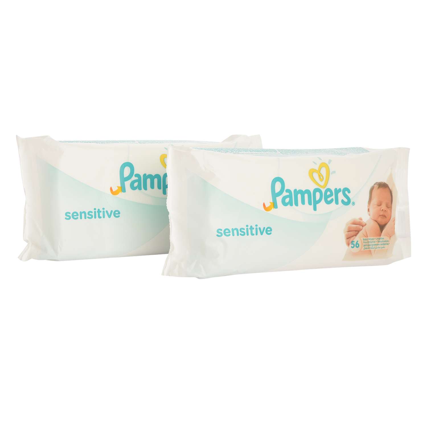Влажные салфетки Pampers Sensitive 2 упак. 56 шт. - фото 12
