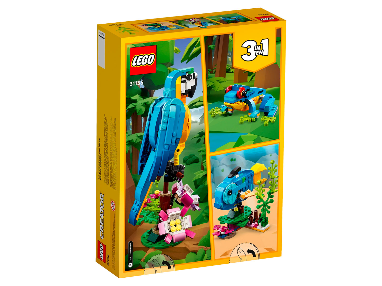 Конструктор LEGO Creator Экзотический попугай 31136 253 дет. - фото 3