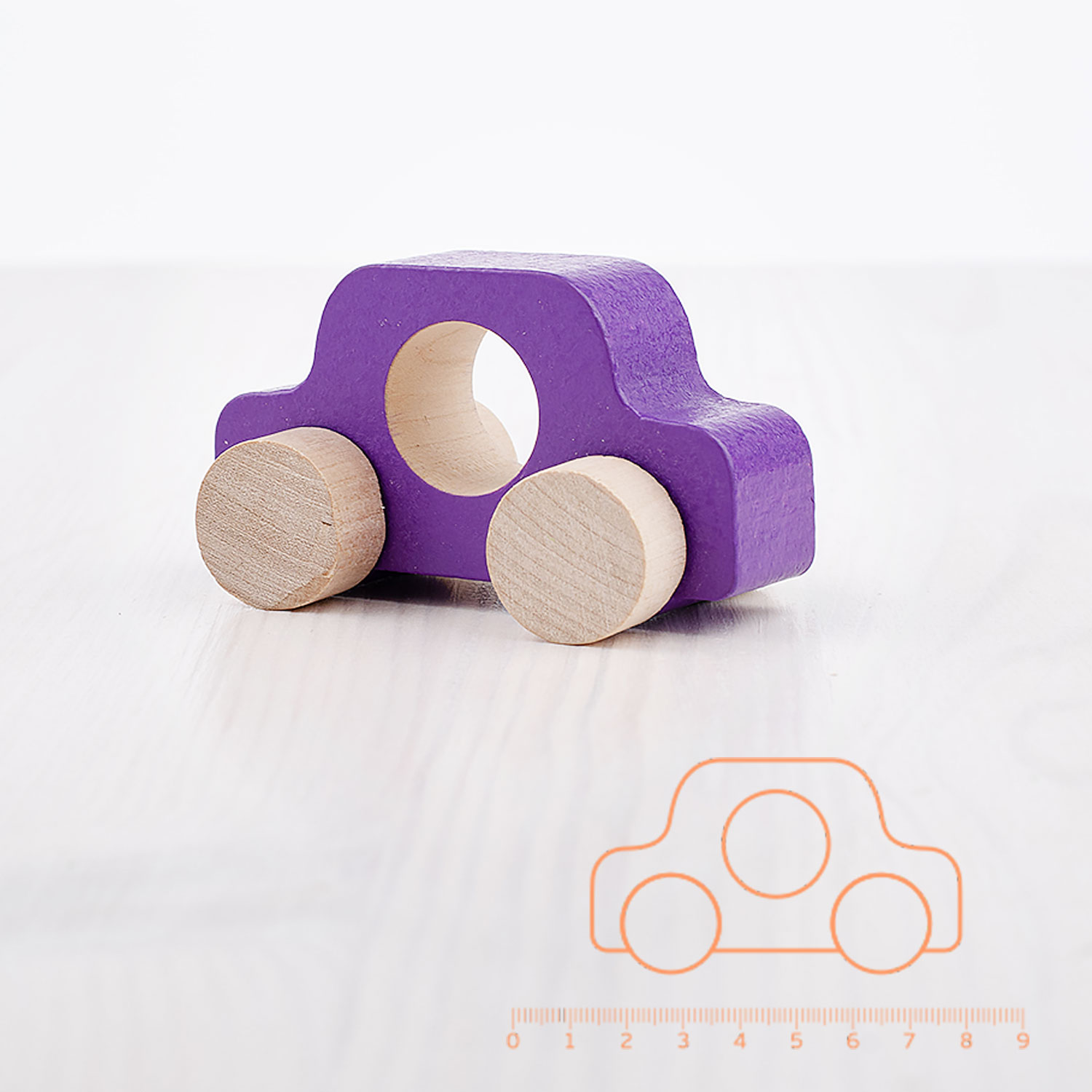Игрушка Томик каталка Фиолетовая - фото 3