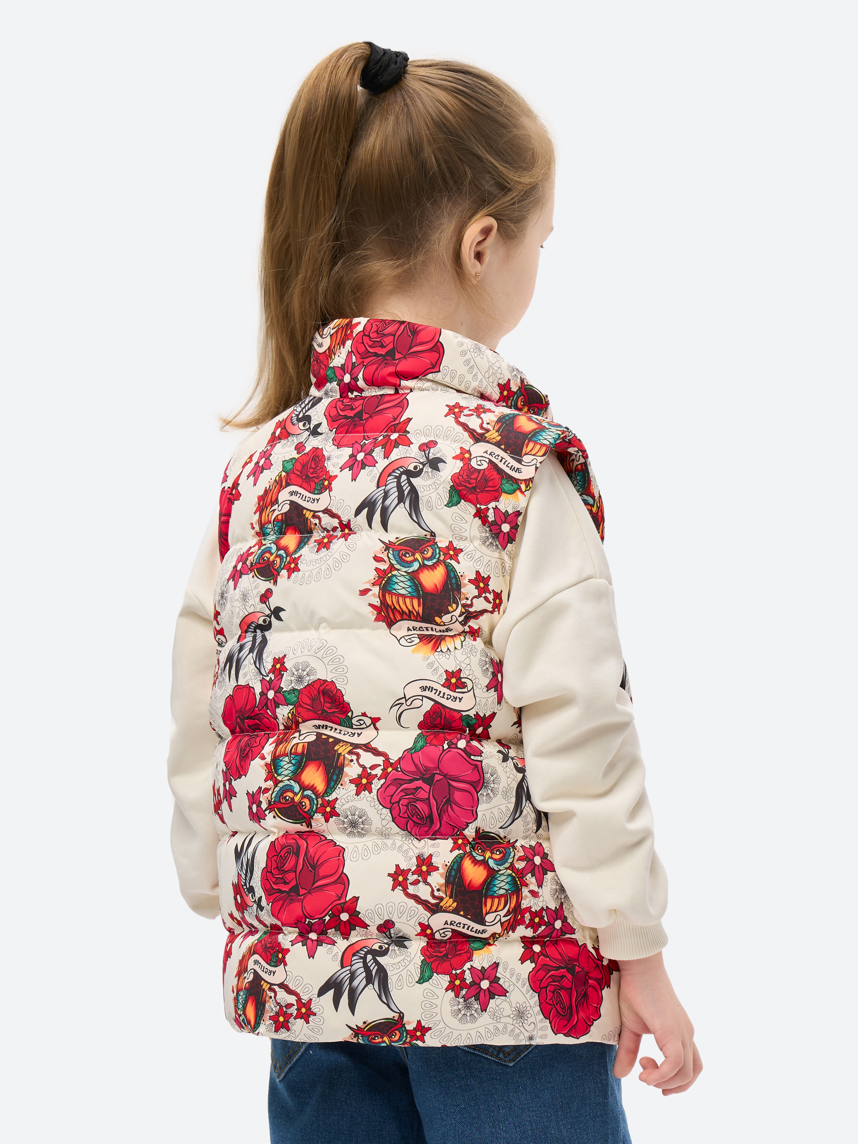 Жилет Arctiline Майри 800 D-25 Принт "Совушки" - фото 3