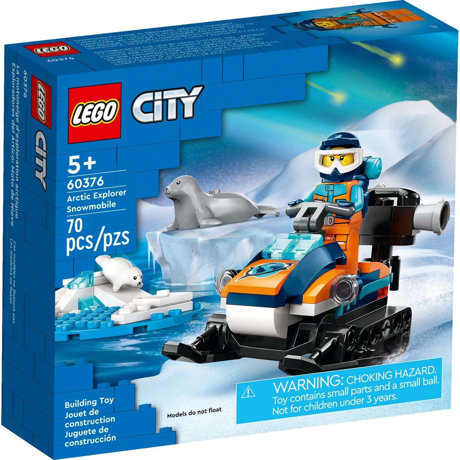 Конструктор LEGO City Arctic Explorer Snowmobile блочный - фото 1