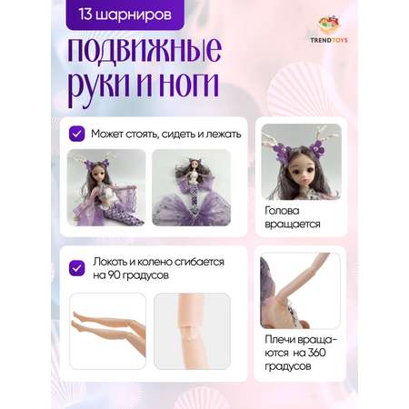 Кукла модельная TrendToys Русалка высота 45 см