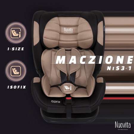 Автокресло Nuovita Maczione NiS3-1 Isofix 1/2/3 (9-36 кг) бежевый