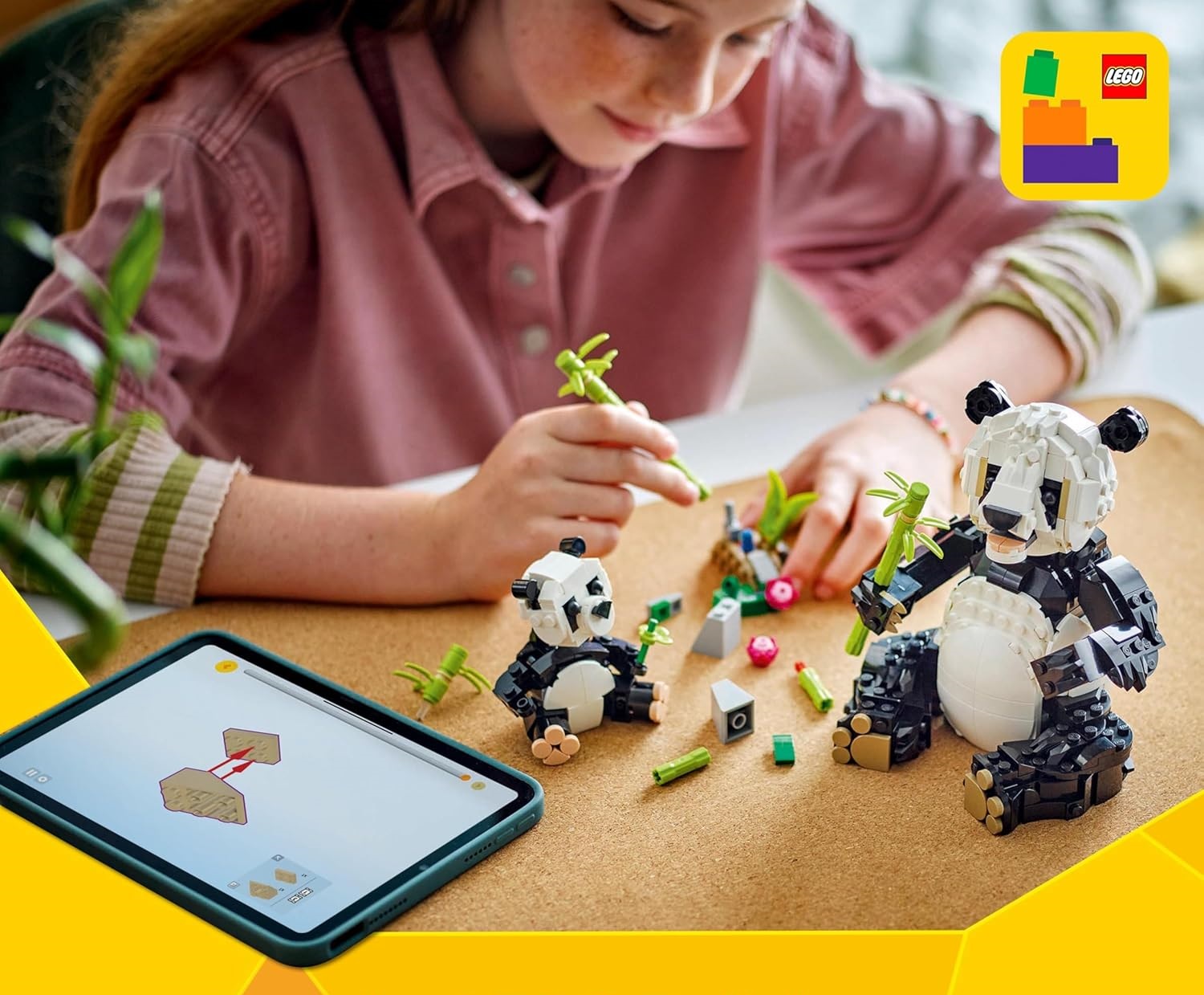 Конструктор LEGO Creator Семейство панд блочный - фото 8
