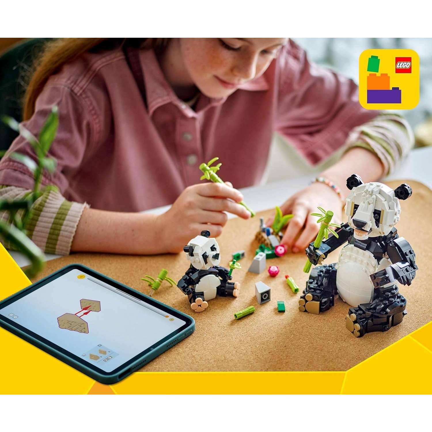 Конструктор LEGO Creator Семейство панд 626 дет. - фото 8