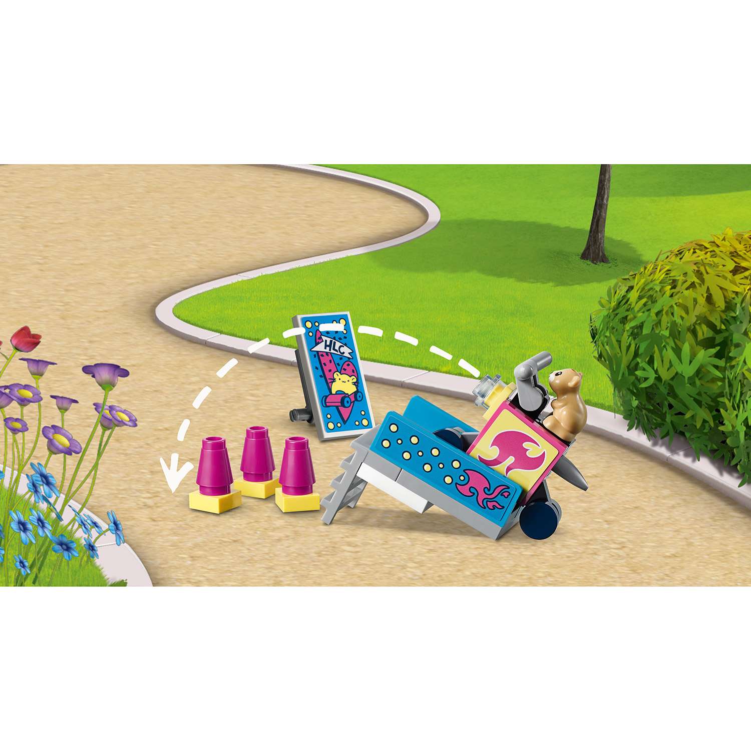Конструктор LEGO Friends Игровая площадка хомяка Оливии блочный - фото 5