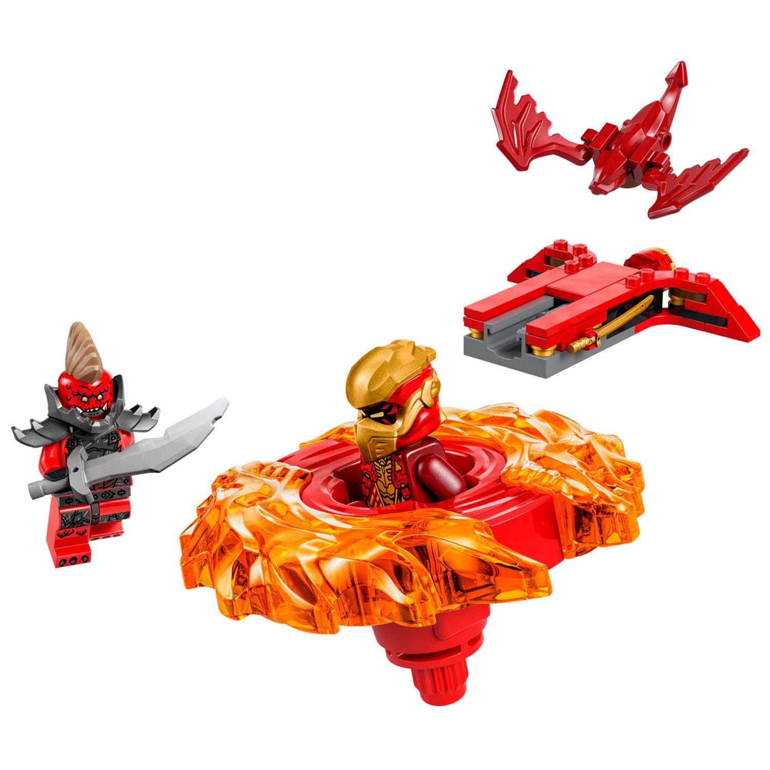 Конструктор LEGO NINJAGO Спиннер Кружитцу Дракона Кая 54 дет. - фото 9