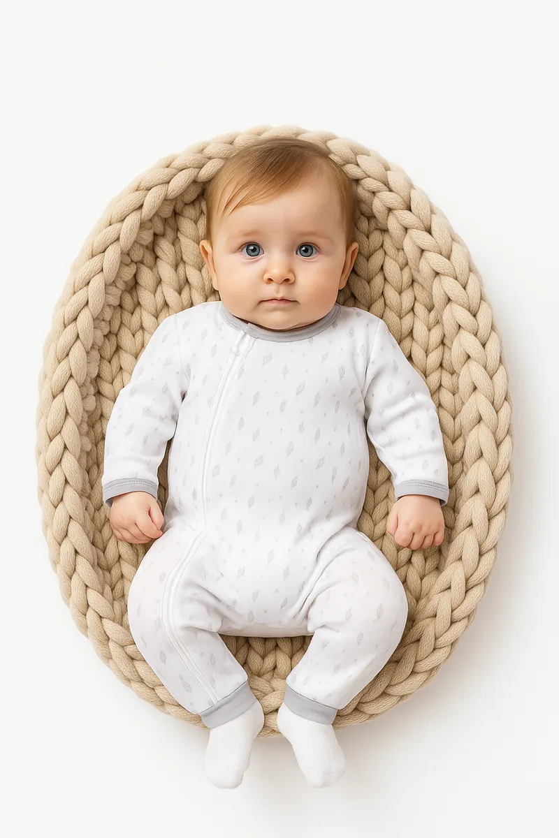 Изображение товара Комбинезон Эскимо 68 для новорожденных трикотажный хлопковый слип