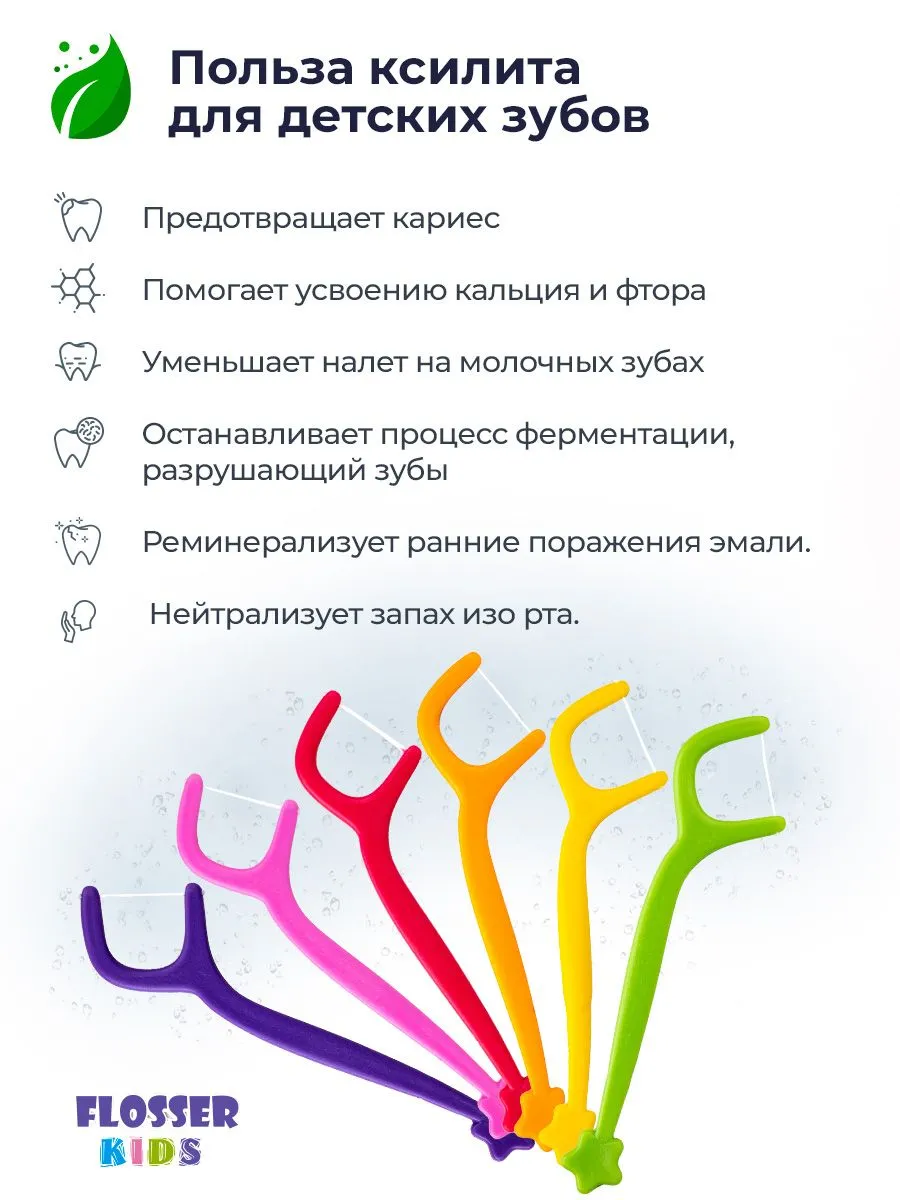 Зубная нить Hygiene Technologies от 3 лет 30 шт. - фото 4