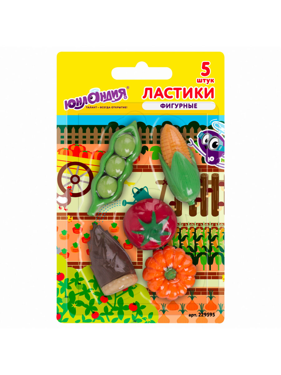 Ластик Юнландия Огород 5 шт. - фото 6