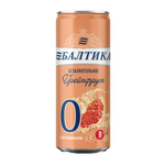 Пиво безалкогольное Балтика №0 Грейпфрут 0.33л ж/б