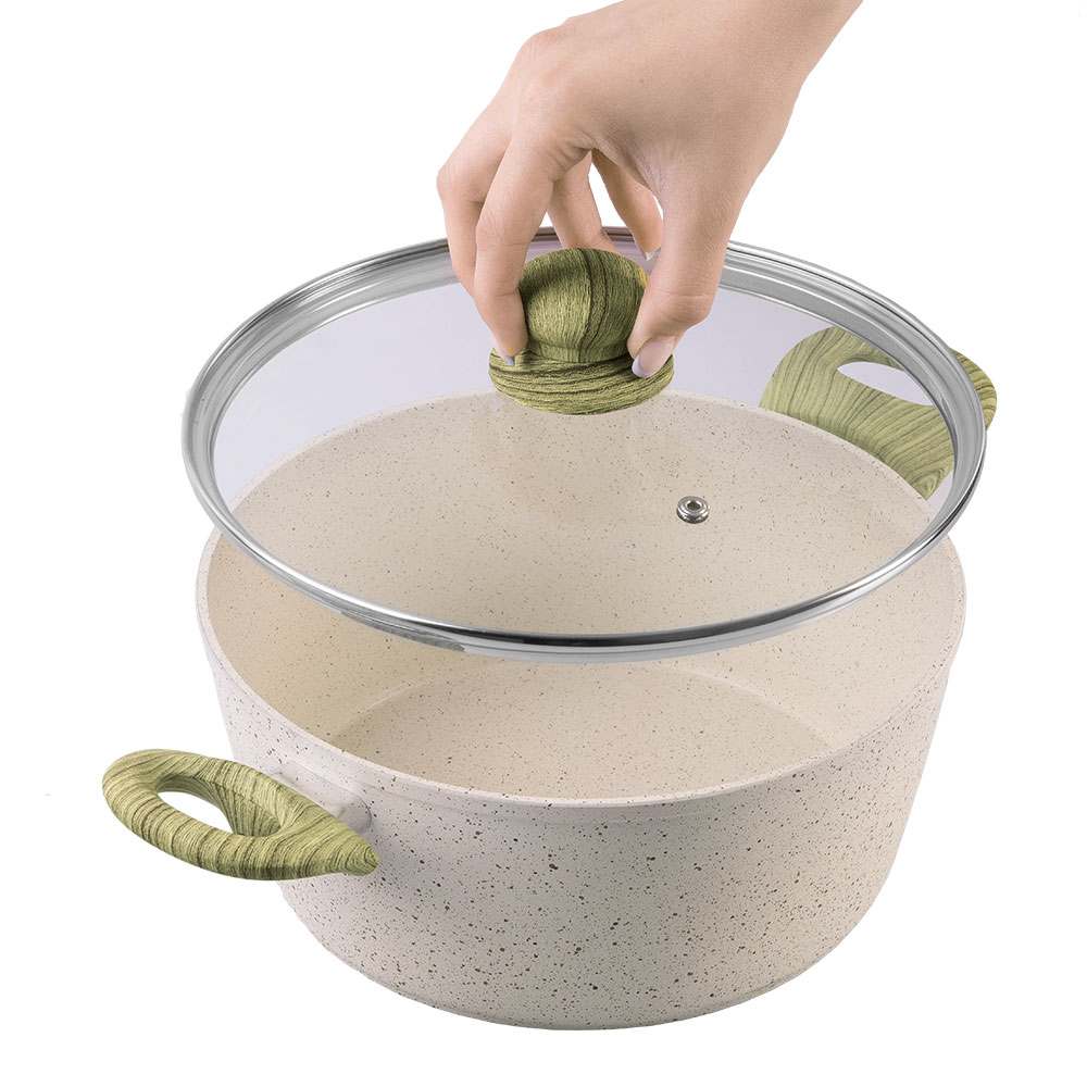 Кастрюля ENDEVER Stone-Beige-24C - фото 2