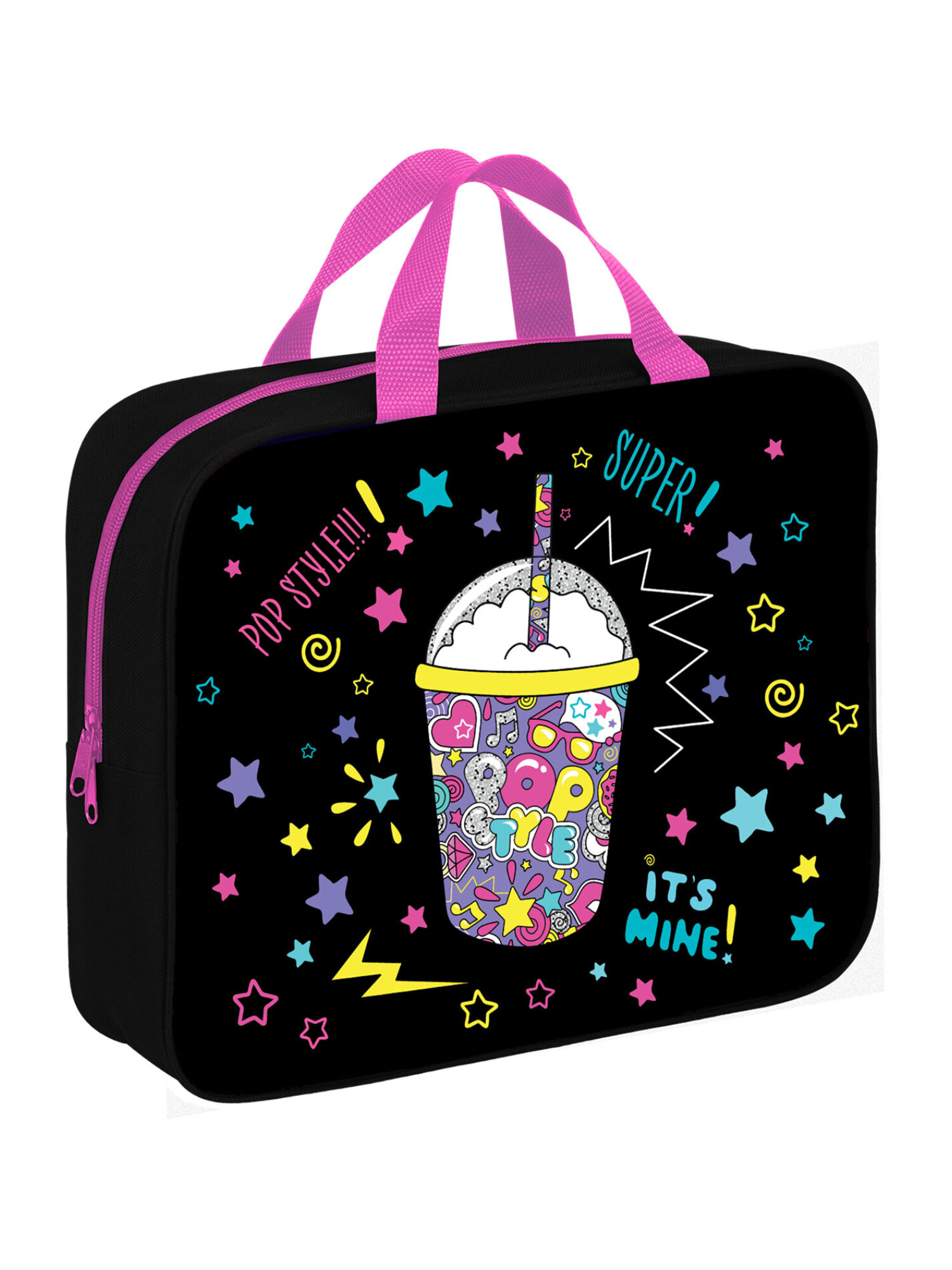 Папка-сумка Brauberg портфель для бумаг с ручками на молнии - фото 6