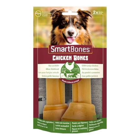 Лакомство для собак косточки Smart Bones куриные средние 2шт