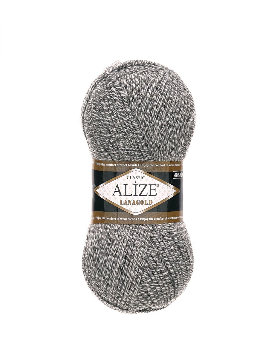 Пряжа Alize полушерстяная мягкая тонкая Lanagold 100 гр 240 м 5 мотков 651 due - фото 4