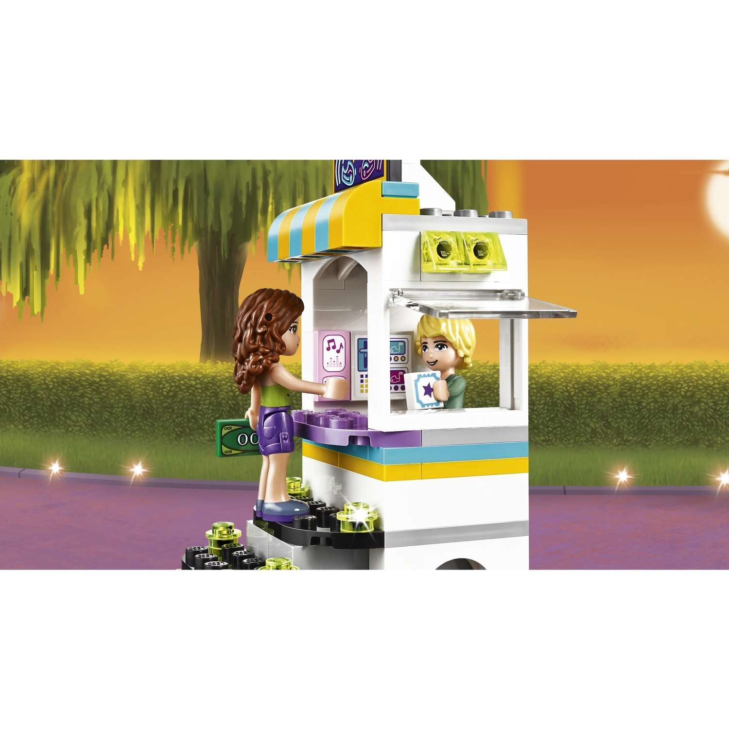 Конструктор LEGO Friends Парк развлечений: Автодром блочный - фото 4