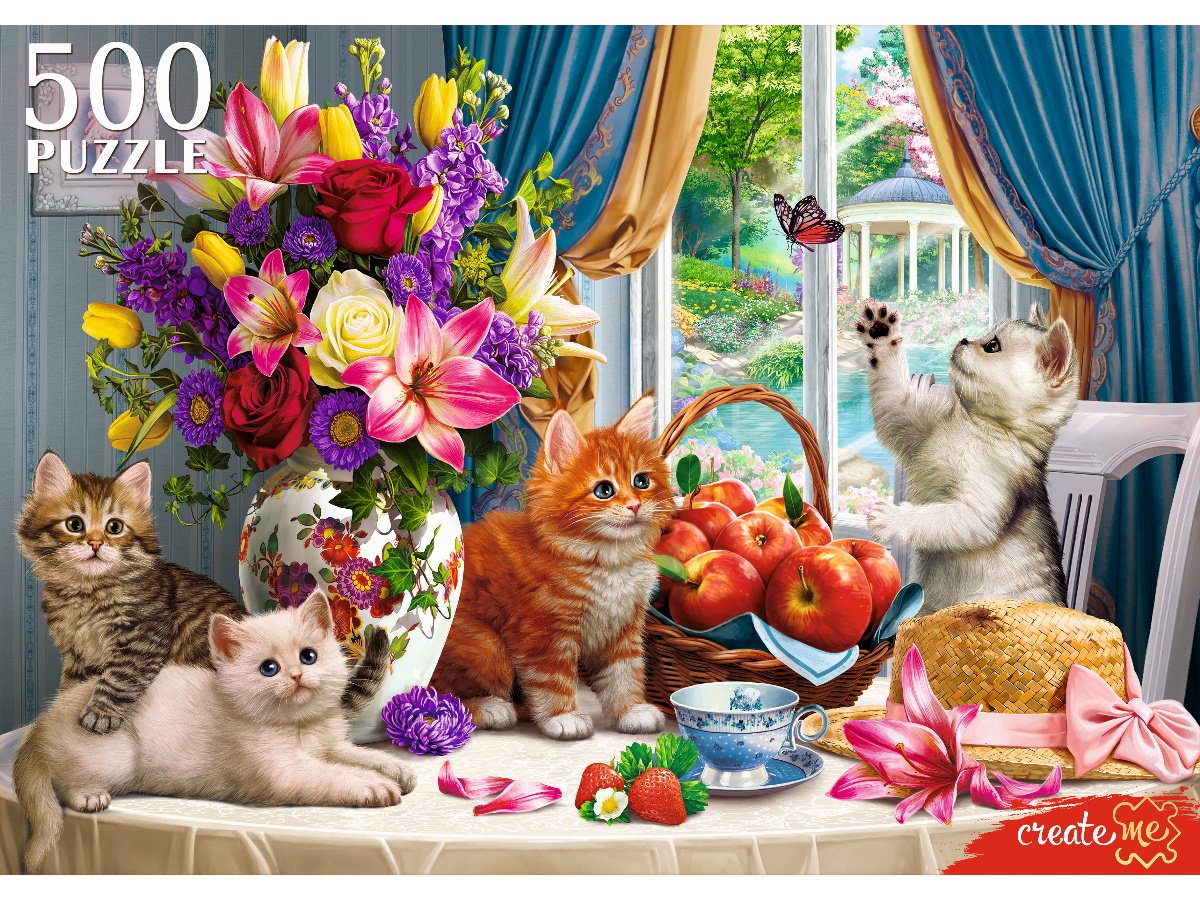 Пазл Рыжий кот 500 элементов классический - фото 1