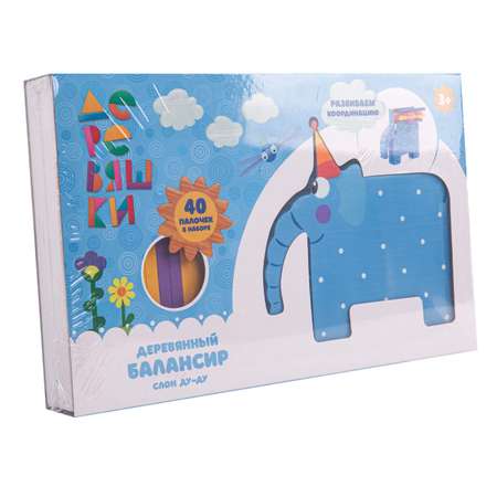 Игрушка Деревяшки Балансир Слон Ду ду 21WBT06