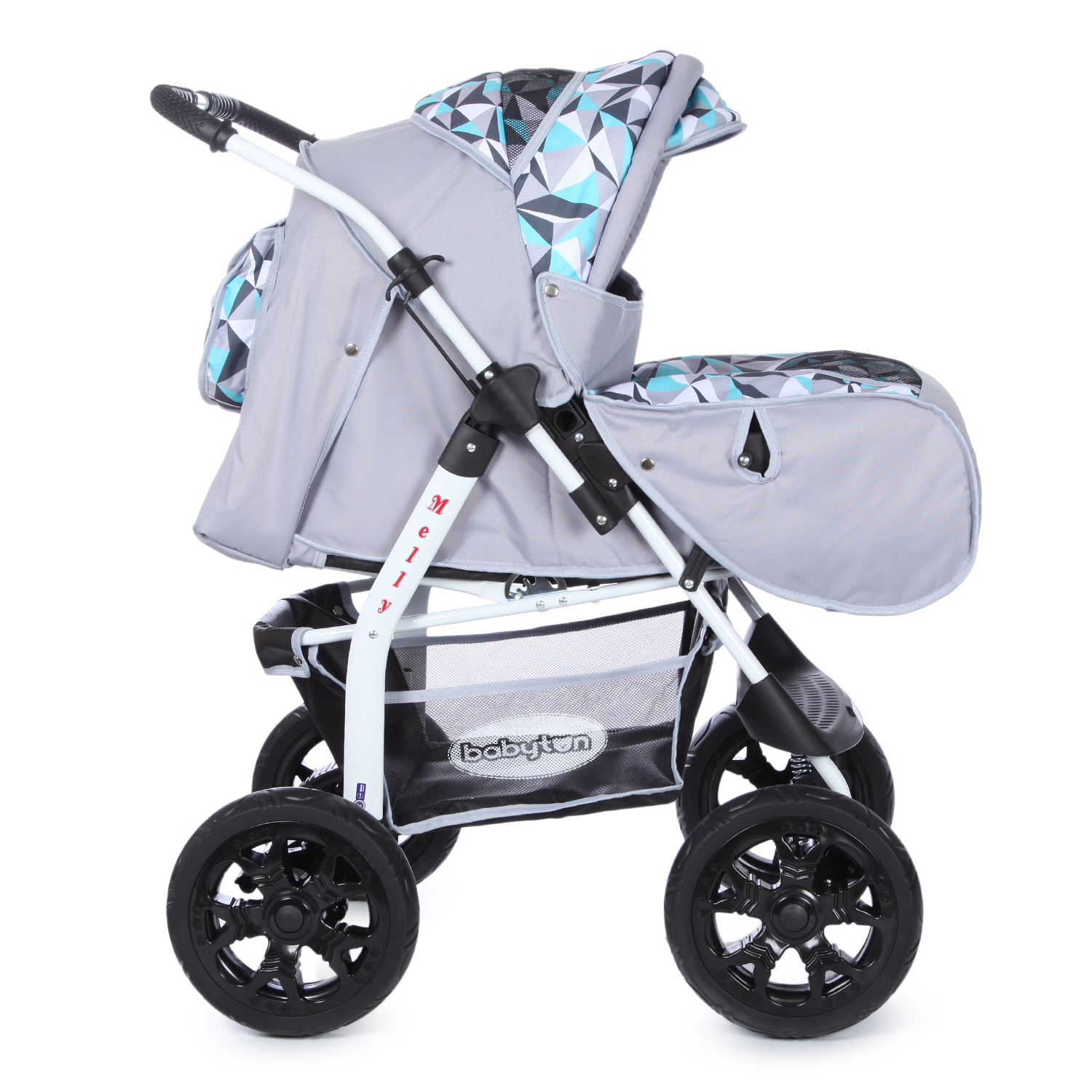 Коляска трансформер Babyton Melly Grey-Green серый - фото 5