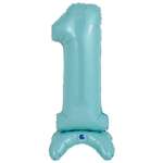 Шар GRABO Цифра 1 фольгированный Pastel-Blue 1207-4265