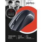 Мышь проводная Perfeo RAINBOW 3 кнопки USB чёрная
