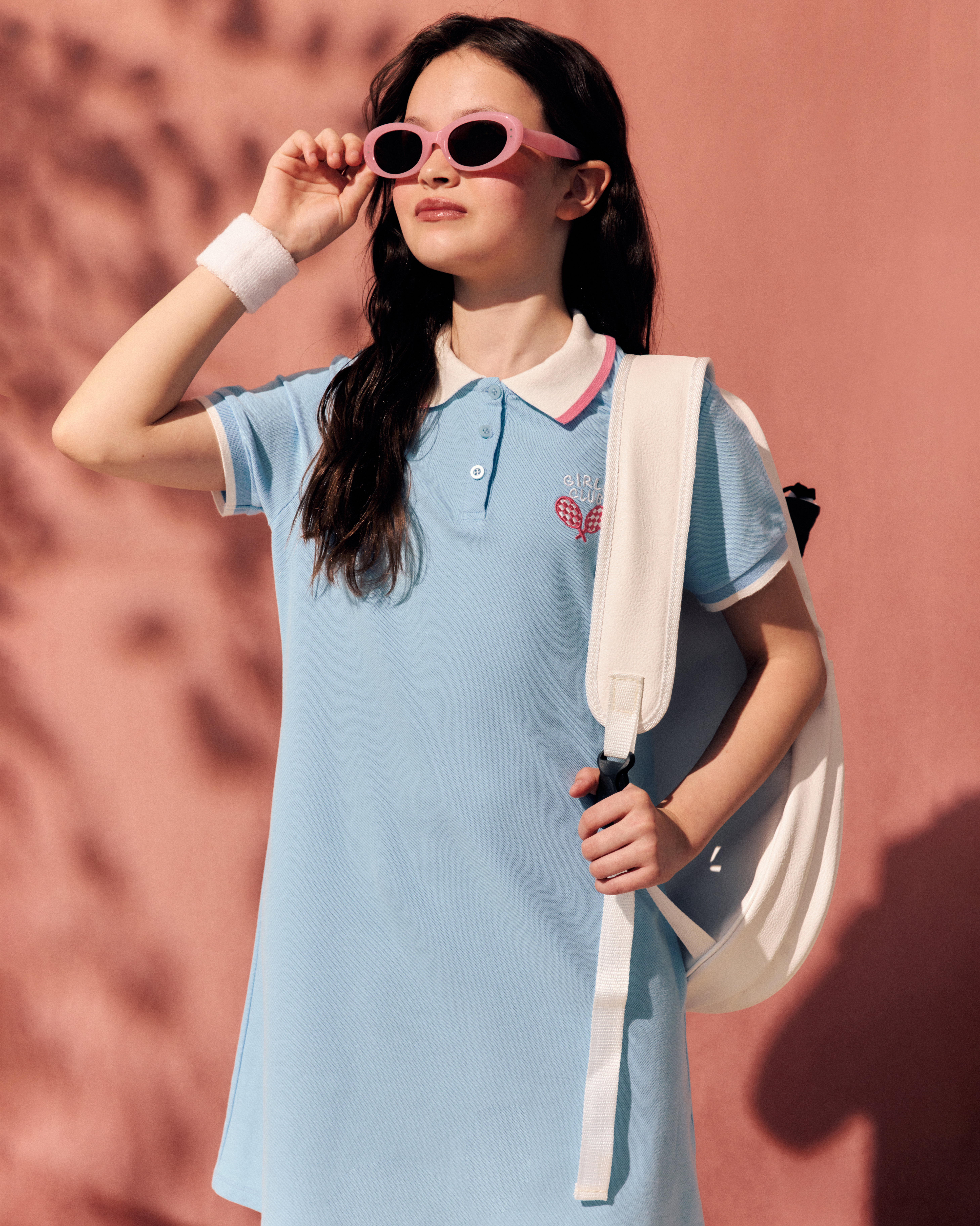 Изображение товара Платье Futurino Fashion 128 Голубое с вышивкой Girls club