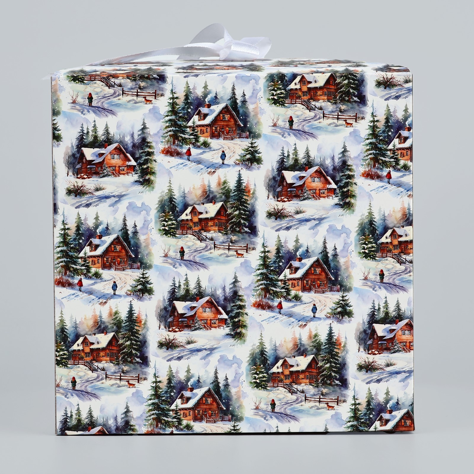Коробка складная Дарите Счастье "Зимняя сказка", 18 х 18 х 18 см - фото 4