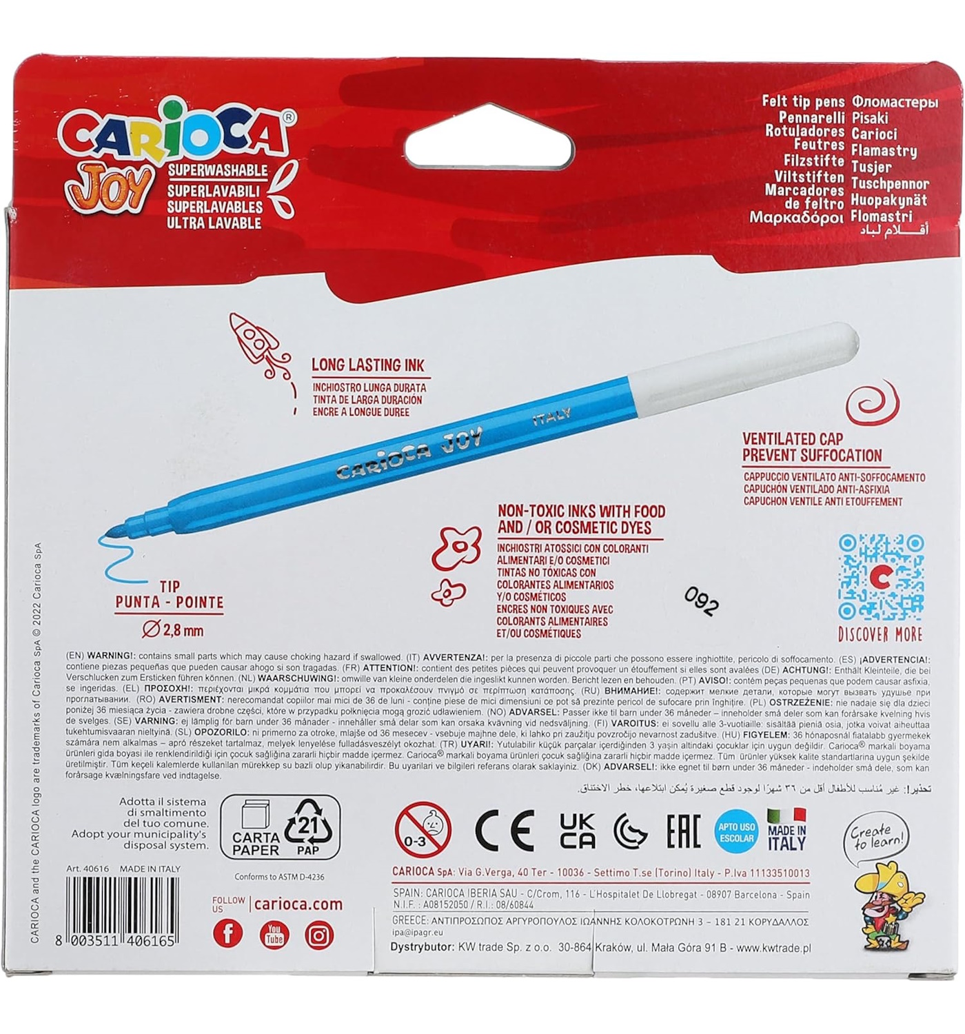 Фломастеры CARIOCA 36 шт. - фото 2