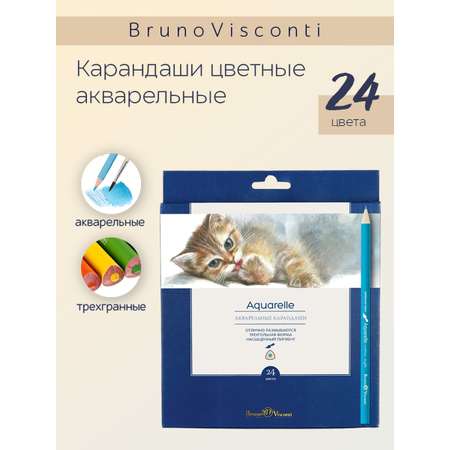 Карандаши цветные Bruno Visconti 24 шт.