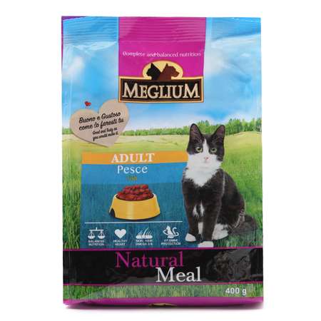 Корм сухой для кошек Meglium Adult 400г рыба