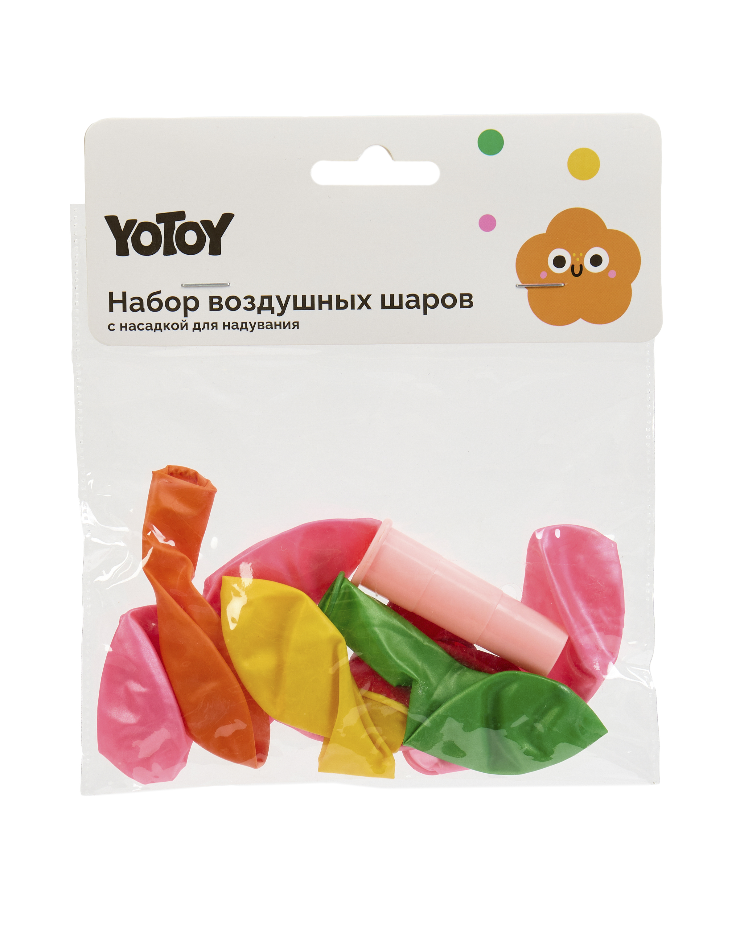 Набор шаров Yotoy 8шт 33см+надуватель - фото 6