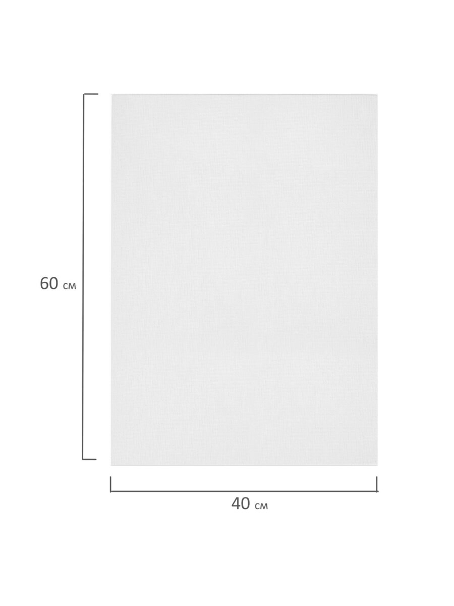 Холст для рисования Brauberg на картоне большой 40x60 см набор 2 штуки - фото 3