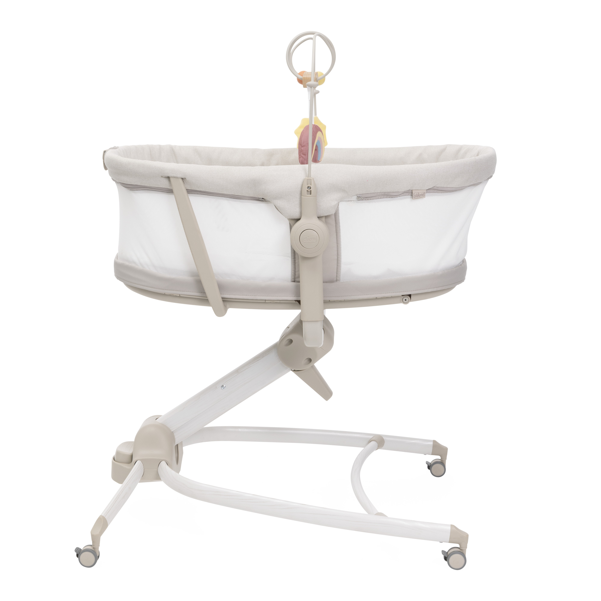 Детская кроватка Chicco Baby Hug Armonia 4в1 с рождения до 3 лет Mother Pearl овальная, без маятника (молочный) - фото 7
