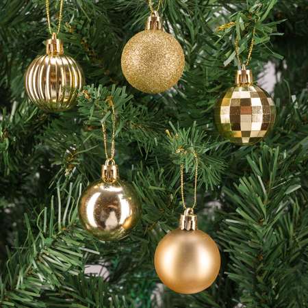 Шары SXMas 34 шт золото JCB
