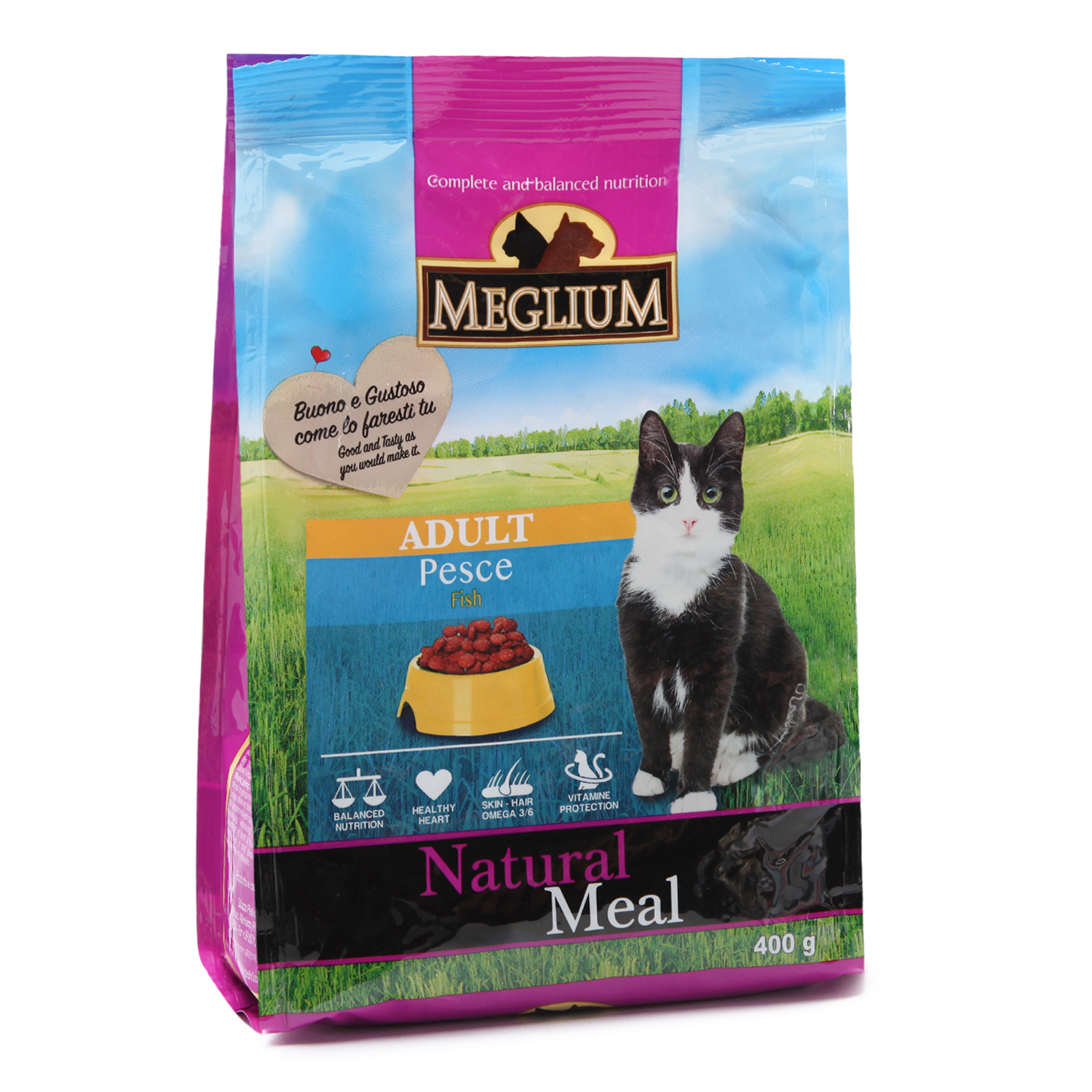 Корм сухой для кошек Meglium Adult 400г рыба - фото 1