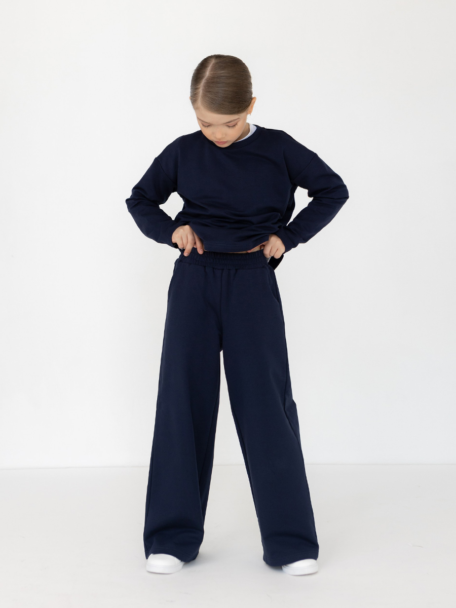 Свитшот и брюки LELUkids LT0401_синий - фото 13