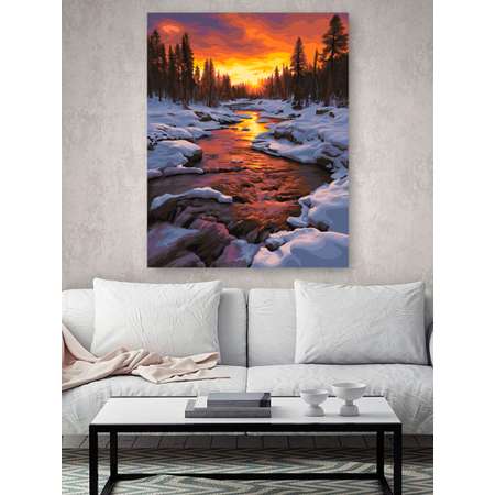 Картина по номерам Hobby Paint Зимний закат в ассортименте