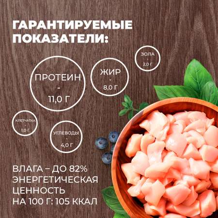 Корм для собак Родные корма птица с потрошками в желе по-московски 410г