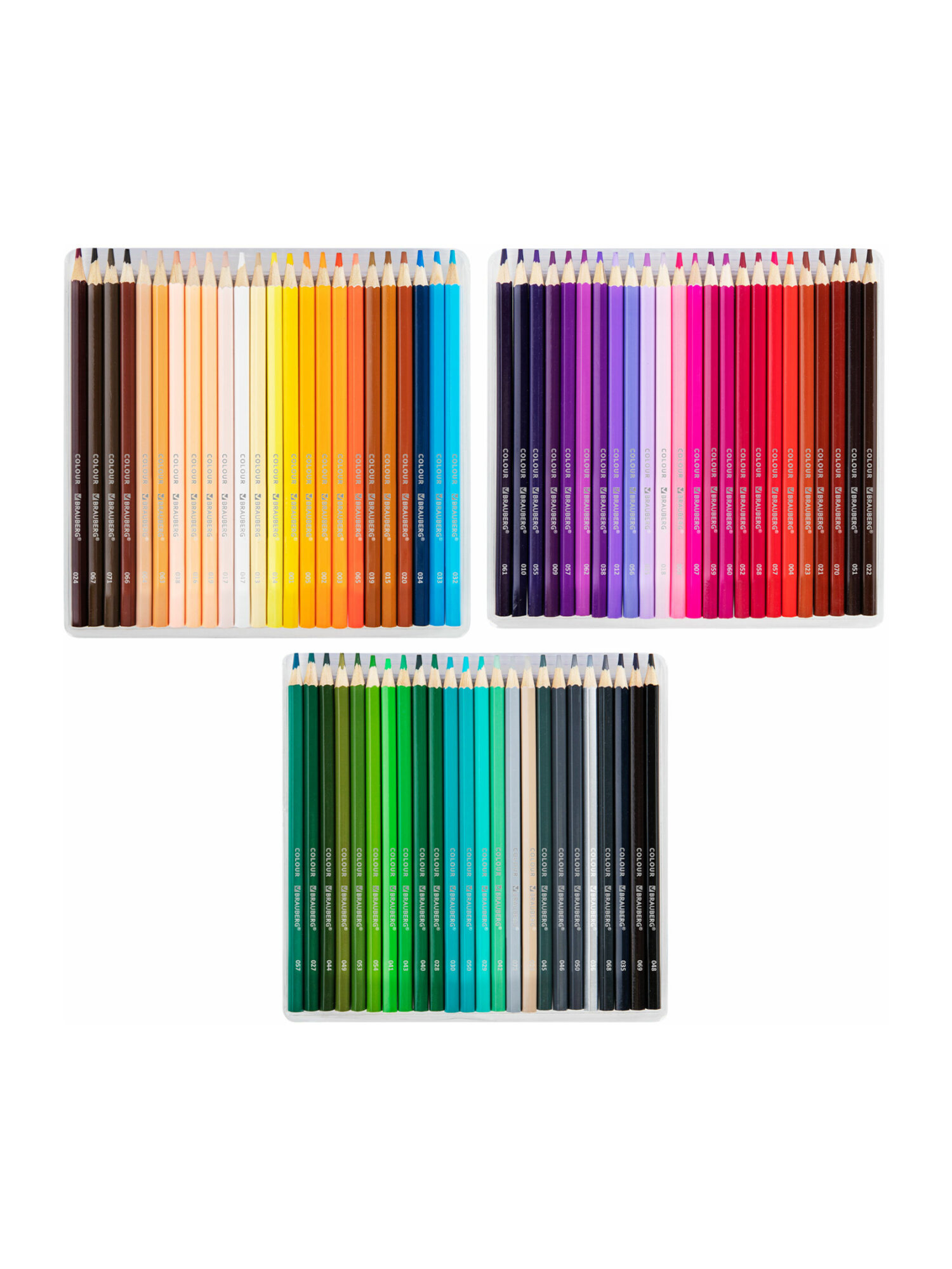 Карандаши цветные Brauberg 72 шт. - фото 10